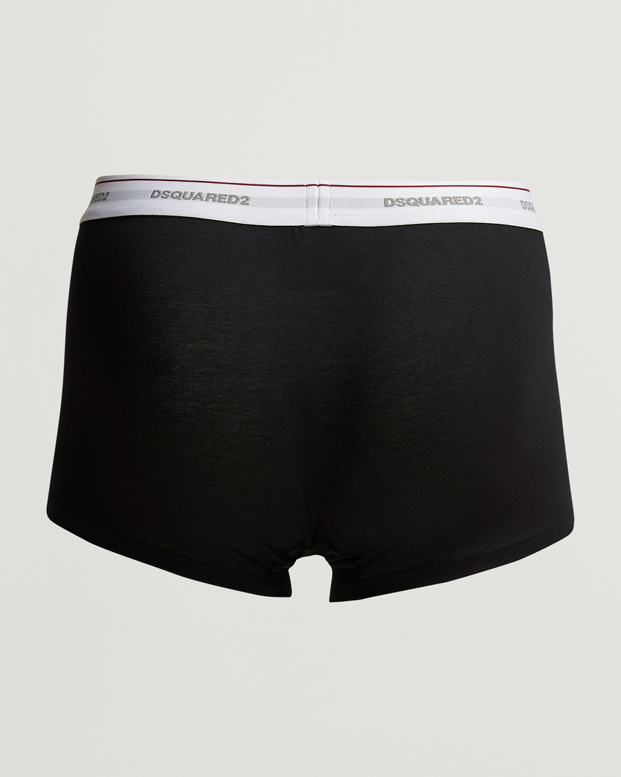 Mies | Vaatteet | Dsquared2 | 3-Pack Cotton Stretch Trunk Black