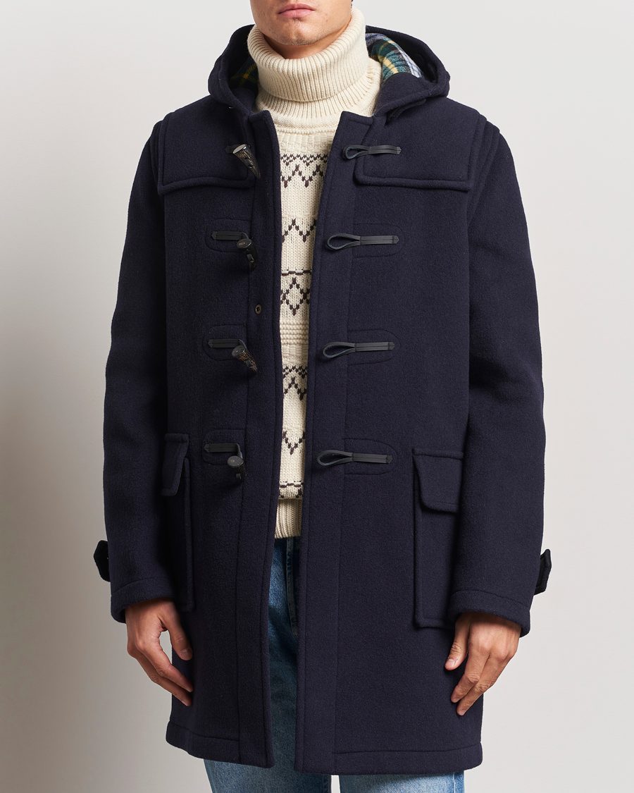 Mies |  | Gloverall | Morris Duffle Coat Navy/Dress Gordon