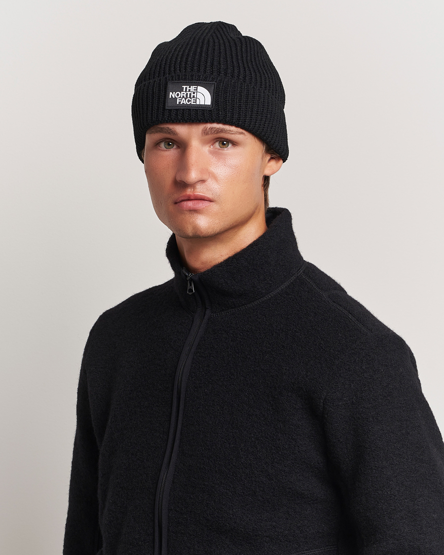 Mies |  | The North Face | Logo Box Cuffed Beanie Black