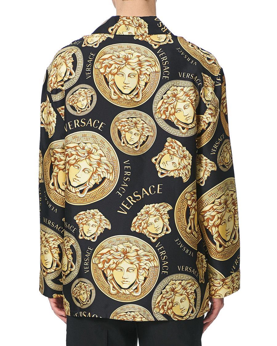 Versace Medusa Silk Shirt Blackgold Osoitteesta Careofcarlfi
