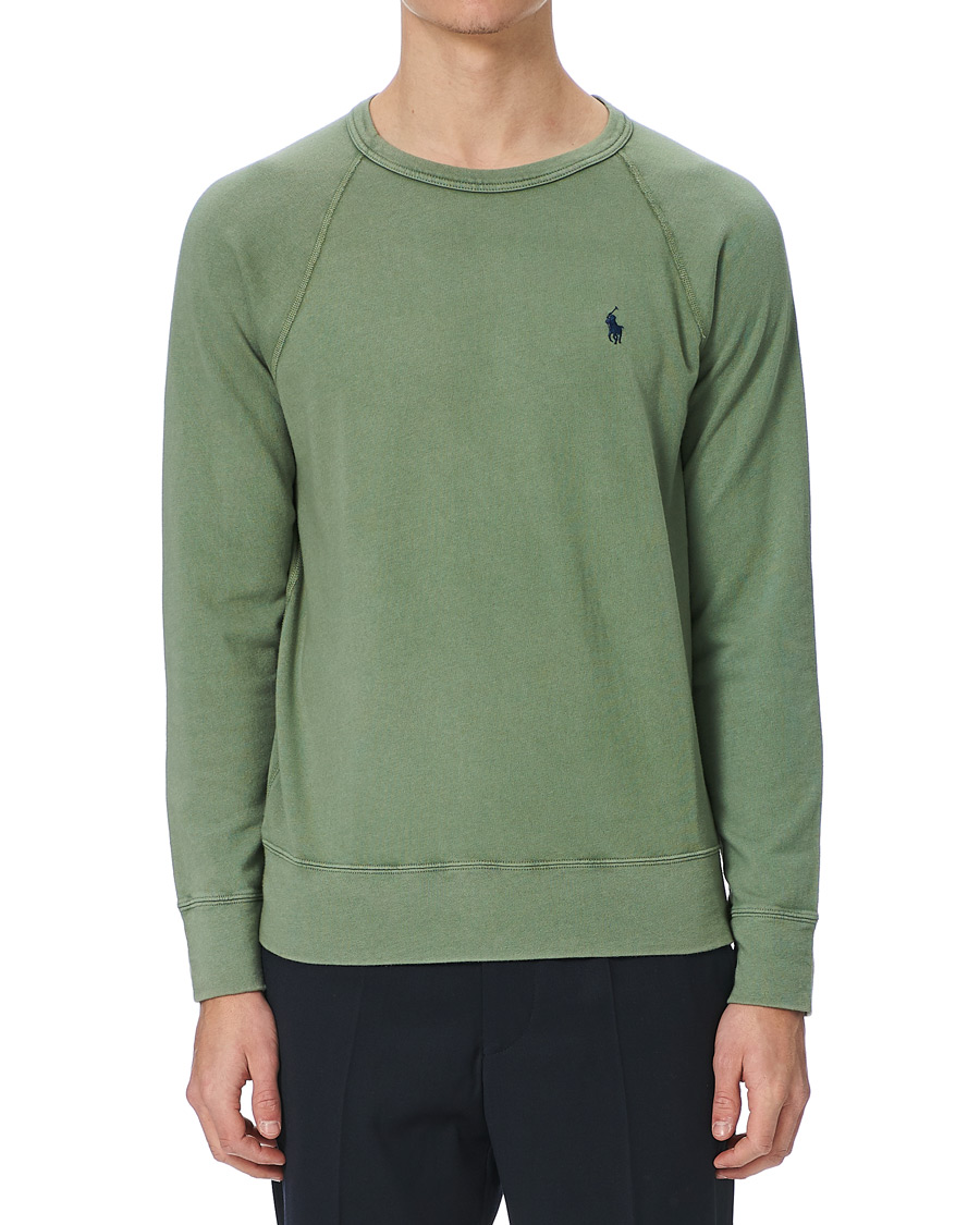 spa terry sweatshirt cargo green