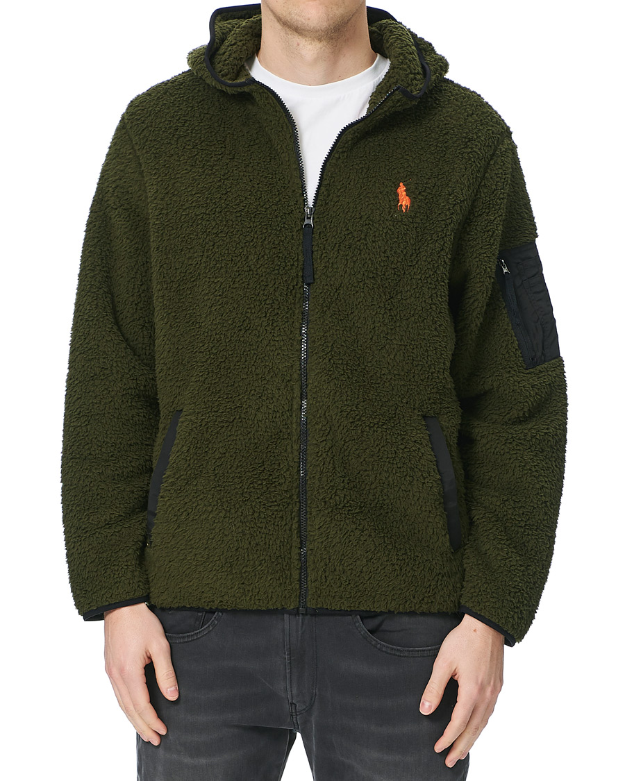 curly sherpa sweater company olive