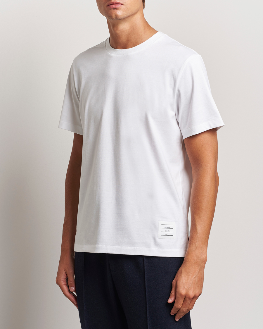 Mies |  | Thom Browne | Relaxed Fit Short Sleeve T-Shirt White