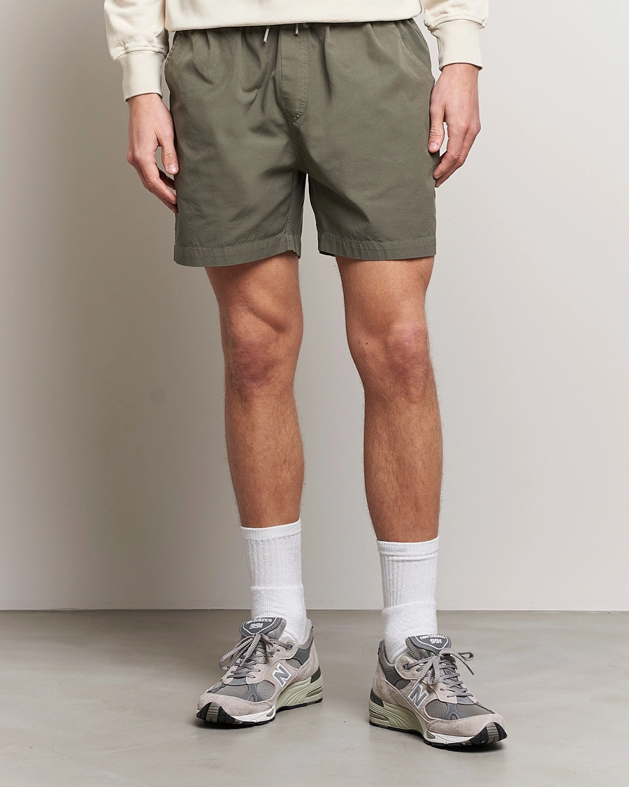 Mies | Colorful Standard | Colorful Standard | Classic Organic Twill Drawstring Shorts Dusty Olive