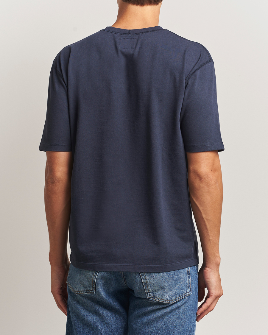 Mies | T-paidat | Drake's | Short Sleeve Hiking T-Shirt Navy