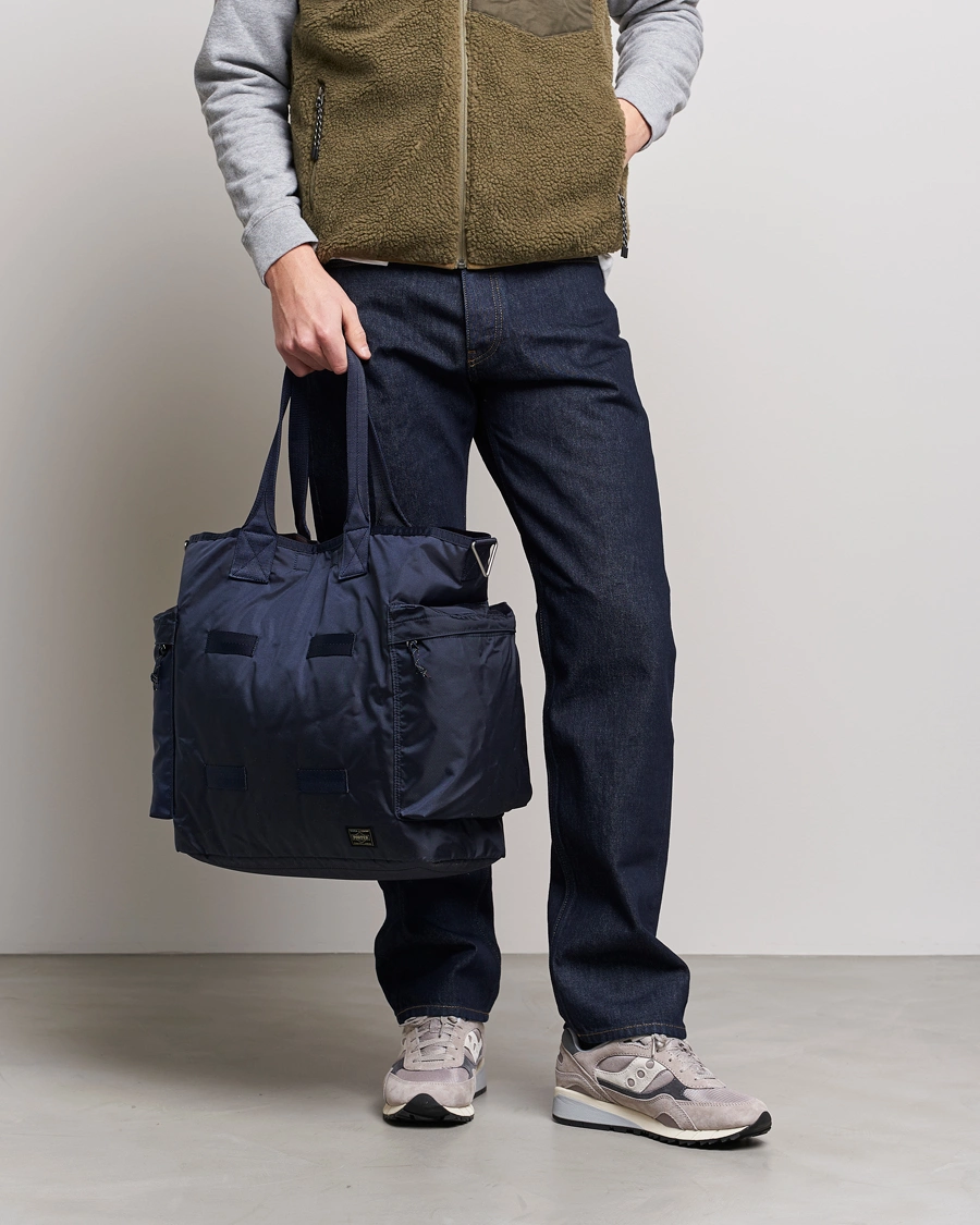 Mies | Asusteet | Porter-Yoshida & Co. | Force 2Way Tote Bag Navy Blue