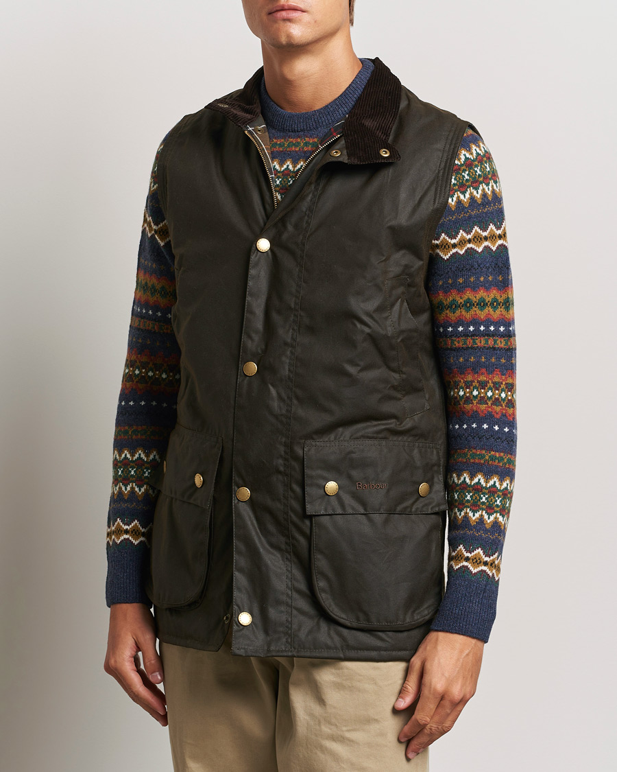 Mies |  | Barbour Lifestyle | Westmorlan Wax Gilet Olive