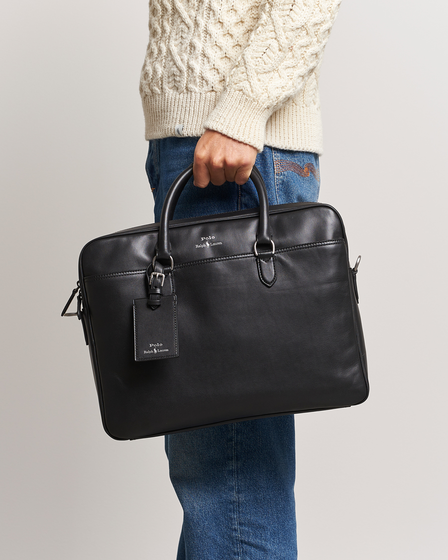 Mies | Asusteet | Polo Ralph Lauren | Leather Commuter Bag Black