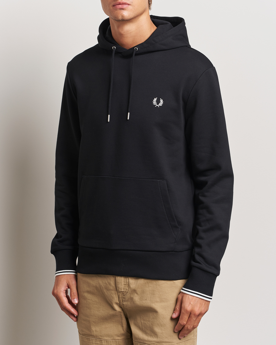 Mies |  | Fred Perry | Tipped Hoodie Black