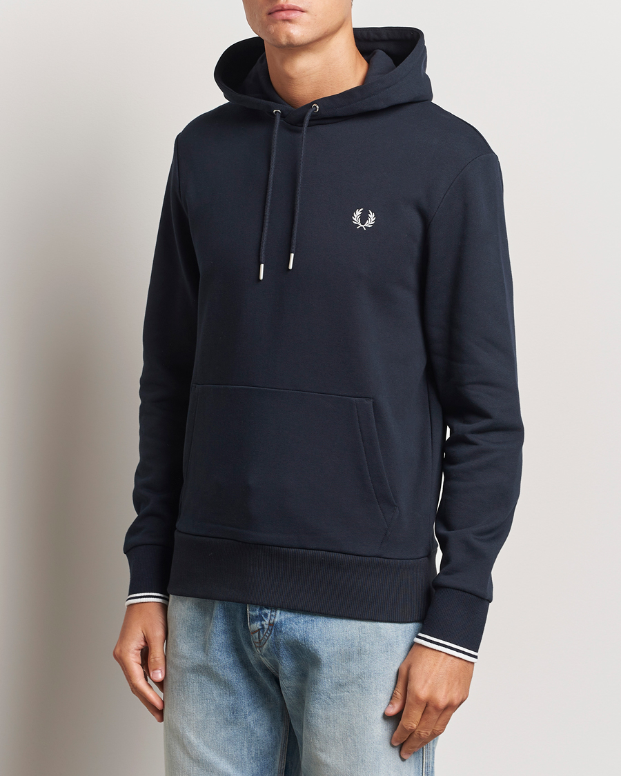 Mies |  | Fred Perry | Tipped Hoodie Navy