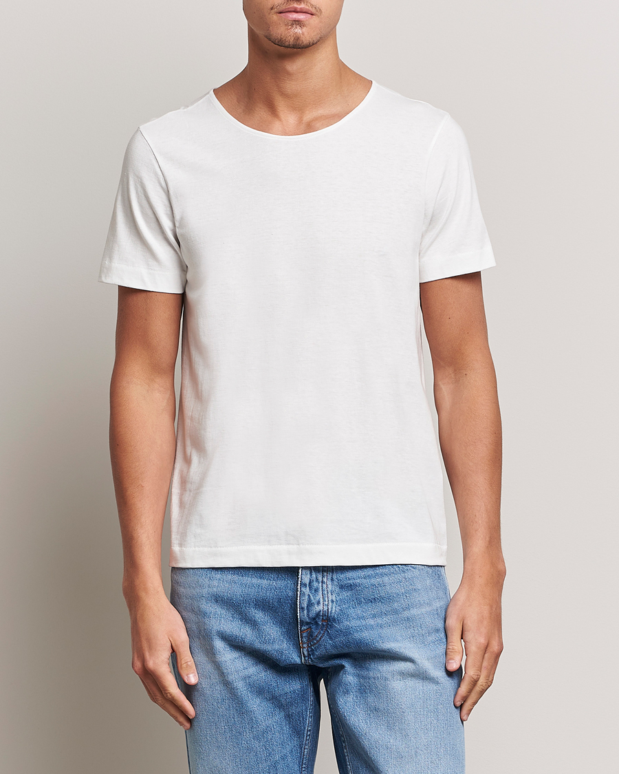 Mies | T-paidat | Merz b. Schwanen | 1920s Loopwheeled T-Shirt White