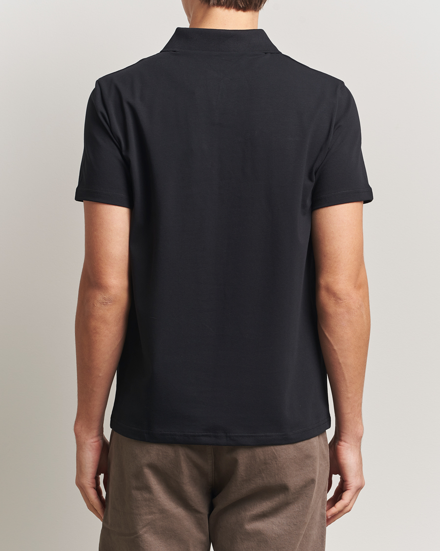 Mies | Pikeet | Filippa K | Soft Lycra Polo Tee Black