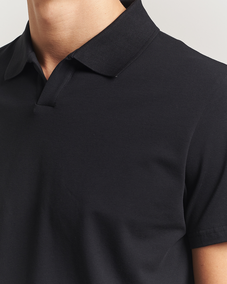 Mies | Pikeet | Filippa K | Soft Lycra Polo Tee Black