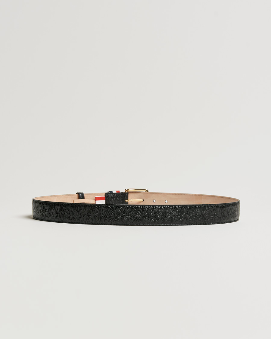 Mies |  | Thom Browne | Grain Leather Belt Black