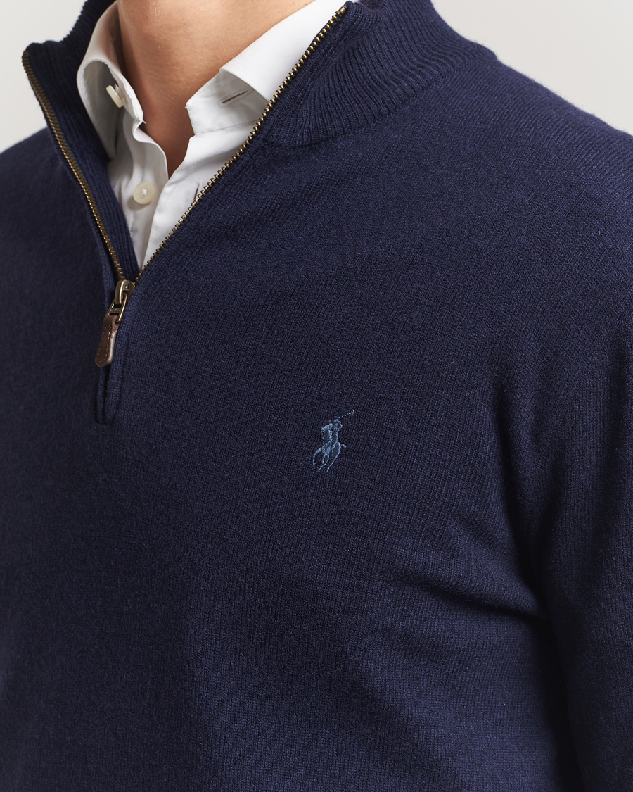 Mies | Puserot | Polo Ralph Lauren | Merino Half-Zip Sweater Hunter Navy