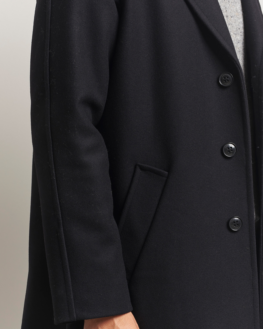 Mies | Takit | Gloverall | Chesterfield Wool/Cashmere Refined Coat Black