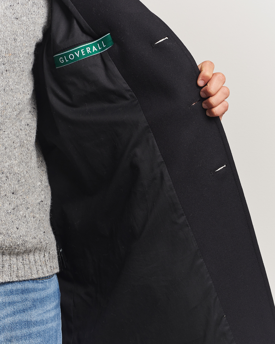Mies | Takit | Gloverall | Chesterfield Wool/Cashmere Refined Coat Black