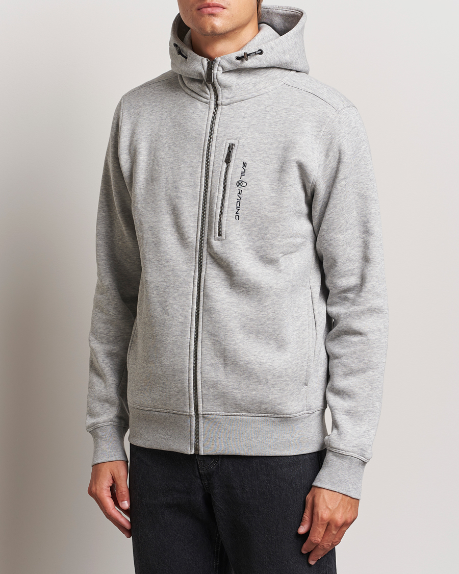 Mies |  | Sail Racing | Bowman Full Zip Hoodie Grey Melange