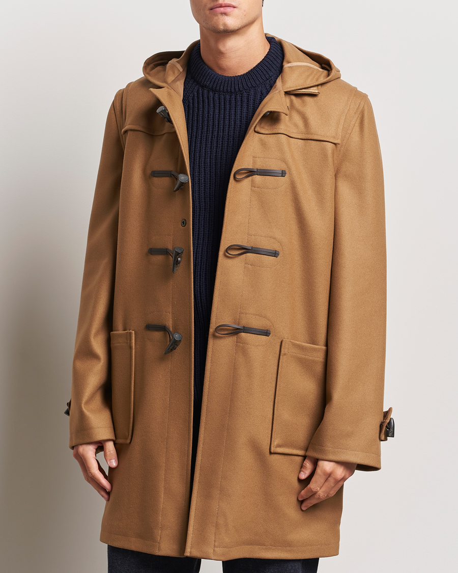 Mies | Ainutlaatuinen sesonkitarjous | Gloverall | Cashmere Blend Duffle Coat Camel