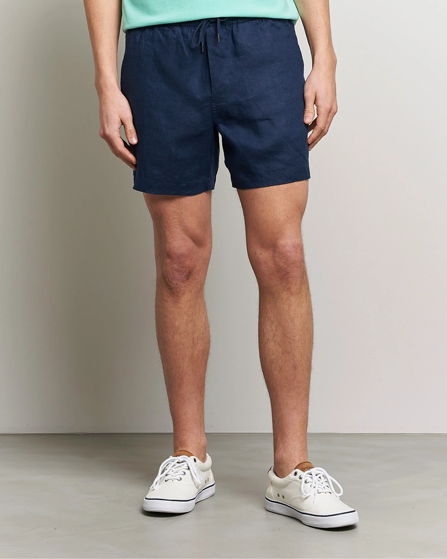 Mies | Polo Ralph Lauren | Polo Ralph Lauren | Prepster Linen Drawstring Shorts Newport Navy