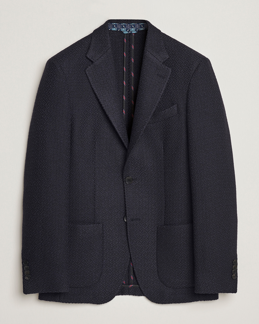 Mies | Pikkutakit | Etro | Jacquard Jersey Blazer Navy