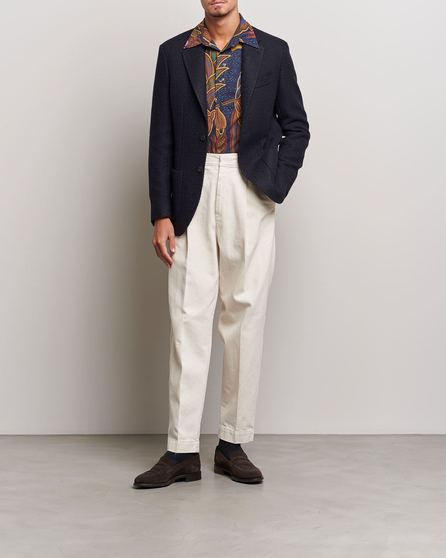 Mies | Pikkutakit | Etro | Jacquard Jersey Blazer Navy