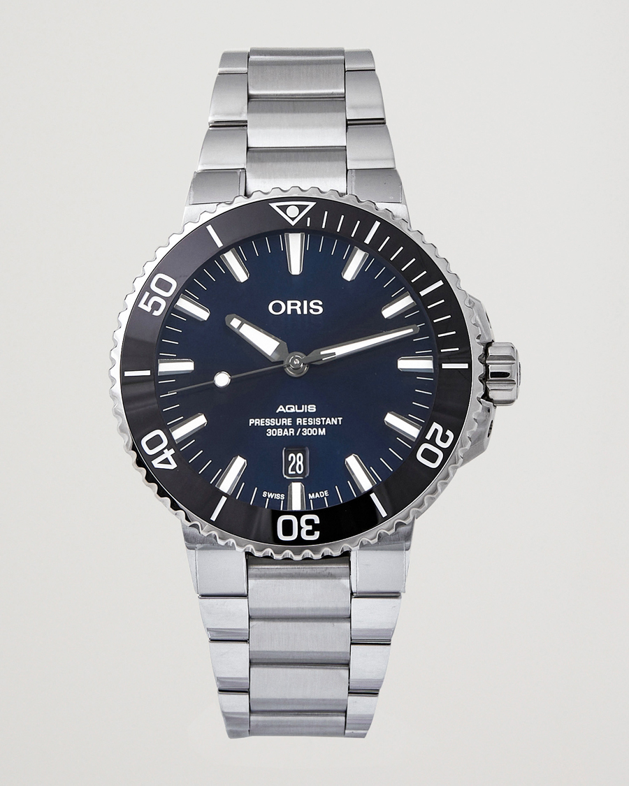 Oris Aquis Date 43 5mm Blue osoitteesta CareOfCarl.fi