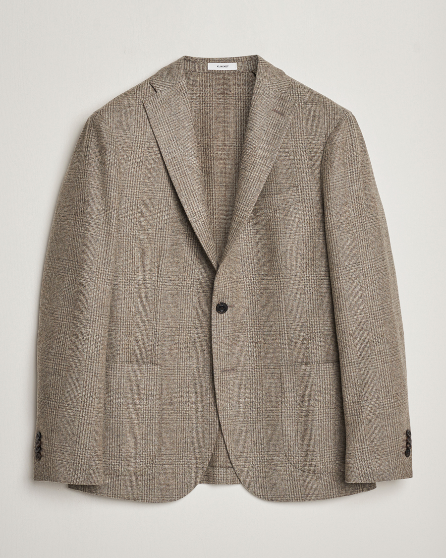 Mies | Pikkutakit | Boglioli | K Jacket Prince Of Wales Check Blazer Light Beige