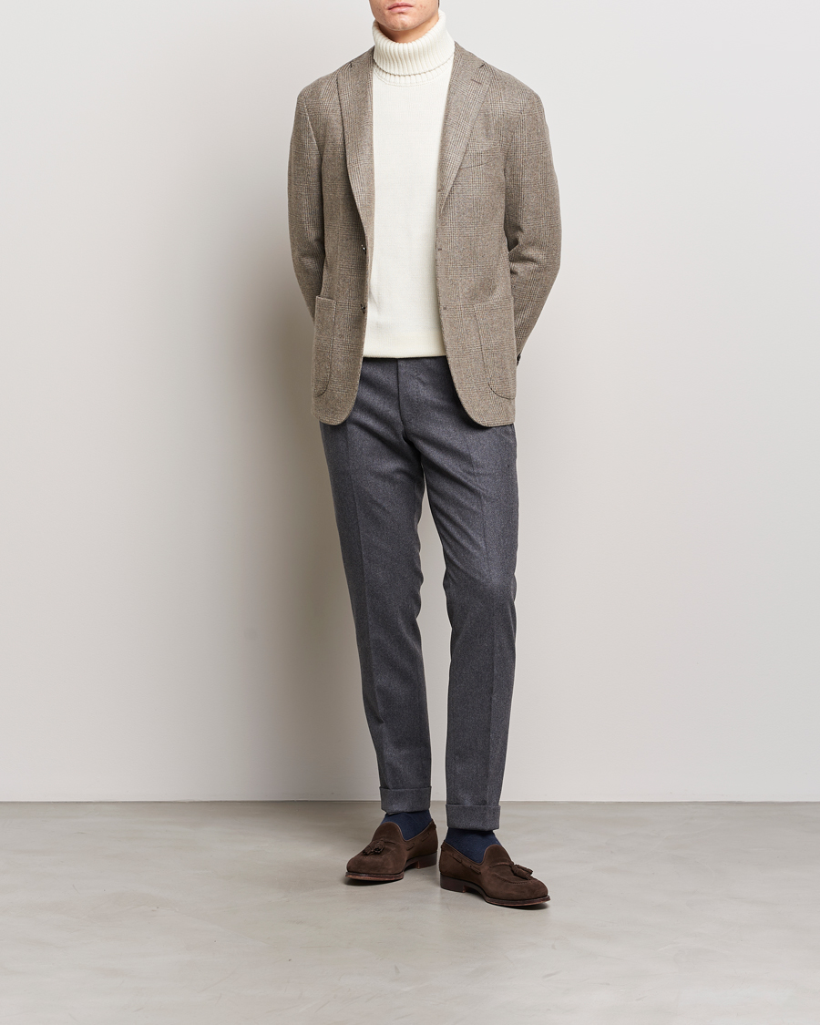 Mies | Pikkutakit | Boglioli | K Jacket Prince Of Wales Check Blazer Light Beige