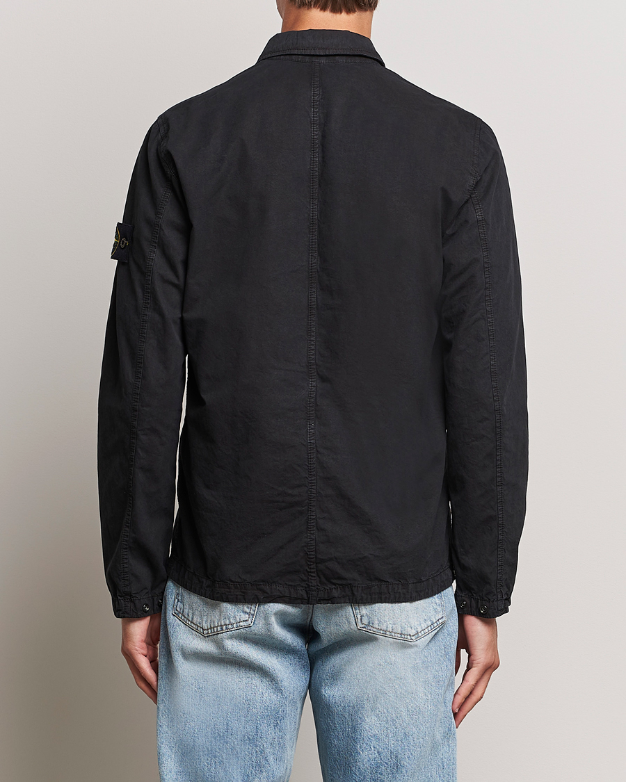 Mies | Kauluspaidat | Stone Island | Garment Dyed Cotton Overshirt Black