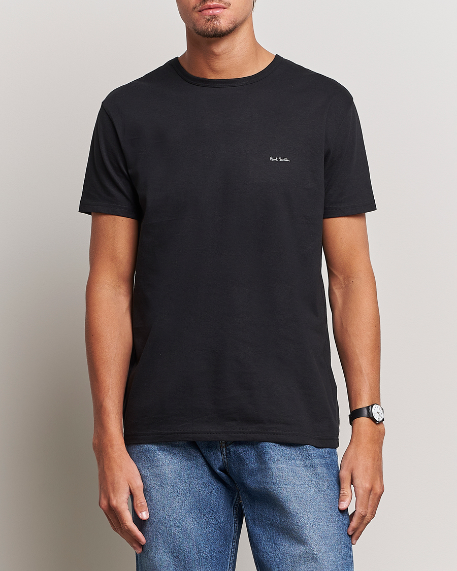 Mies | Mustat t-paidat | Paul Smith | 3-Pack Crew Neck T-Shirt Black/Grey/White
