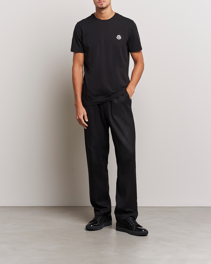 Mies | T-paidat | Moncler | 3-Pack Logo T-Shirt Black/Grey/White