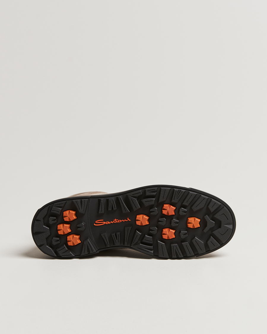 Mies | Santoni St Moritz Winter Boots Beige Suede | Santoni | St Moritz Winter Boots Beige Suede