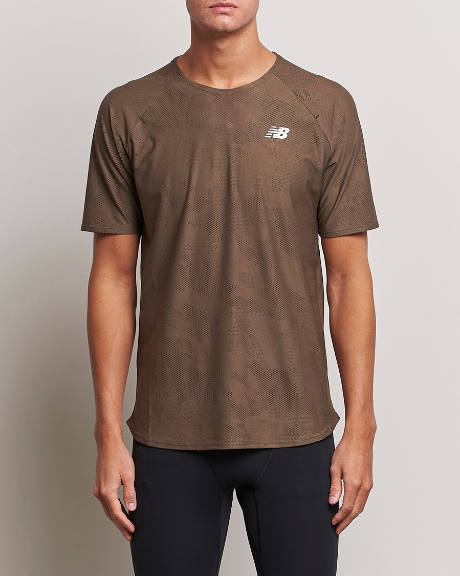 Mies | Active | New Balance Running | Q Speed Jacquard T-Shirt Dark Mushroom
