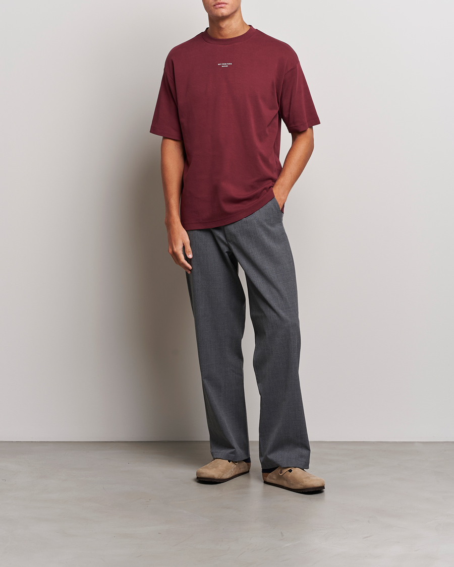 Mies | T-paidat | Drôle de Monsieur | Classic NFPM T-Shirt Wine