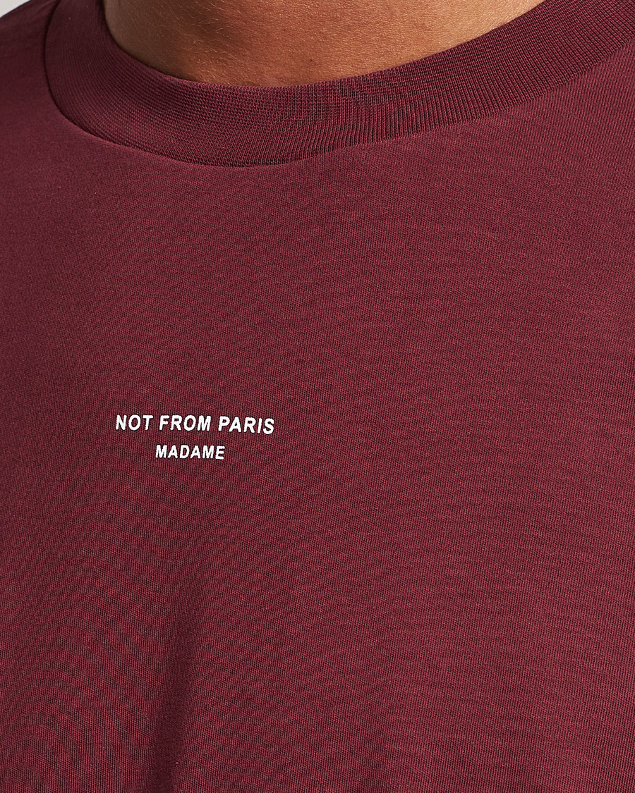 Mies | T-paidat | Drôle de Monsieur | Classic NFPM T-Shirt Wine
