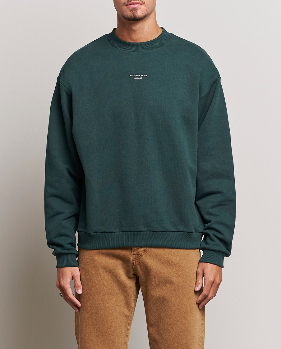 Mies | Puserot | Drôle de Monsieur | Classic NFPM Sweatshirt Dark Green