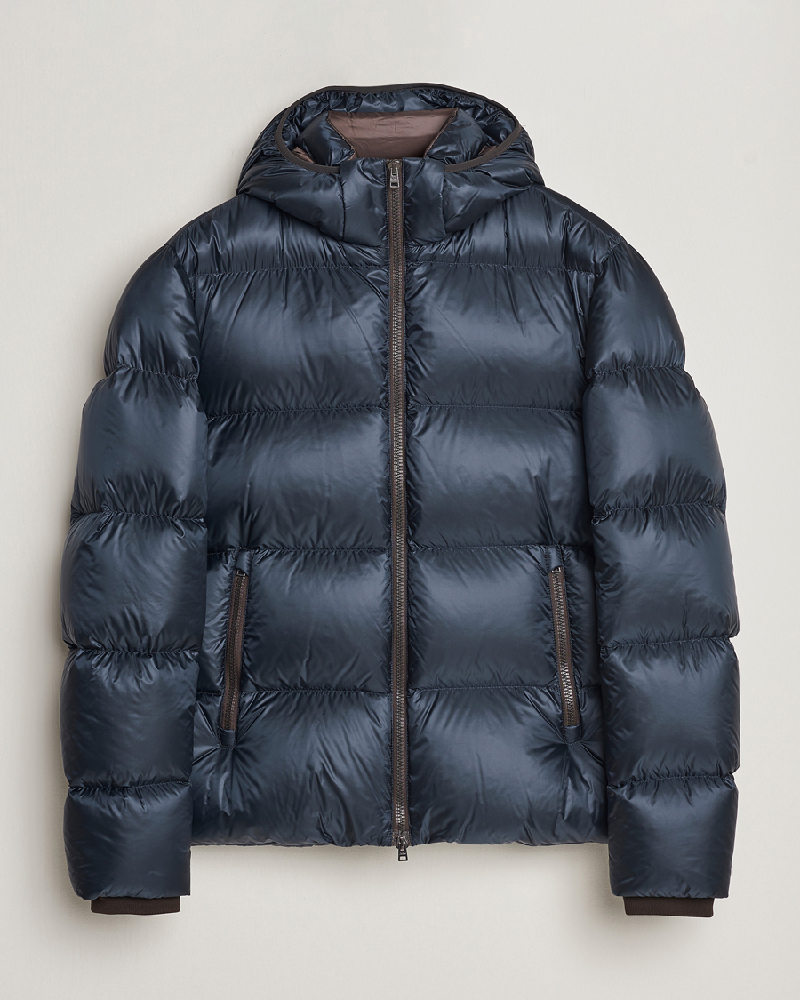 Mies | Takit | Herno | Ultralight Nylon Down Jacket Navy