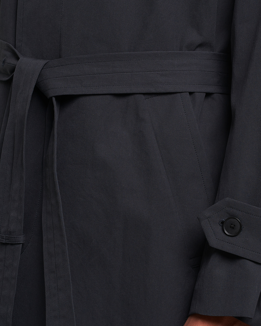 Mies | Takit | Auralee | Finx Gabardine Trench Coat Black