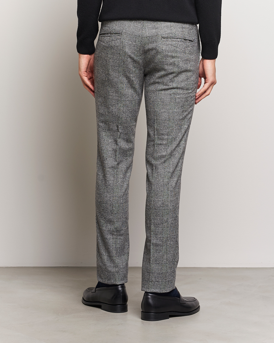 Mies | Housut | Incotex | Slim Fit Prince Of Wales Check Pants Grey
