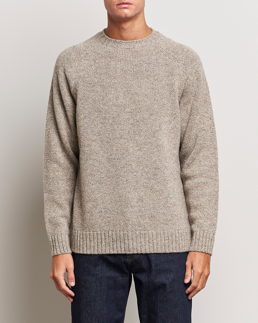 Mies | Puserot | Filson | Irish Wool 5-Guage Knitted Sweater Natural/Brown