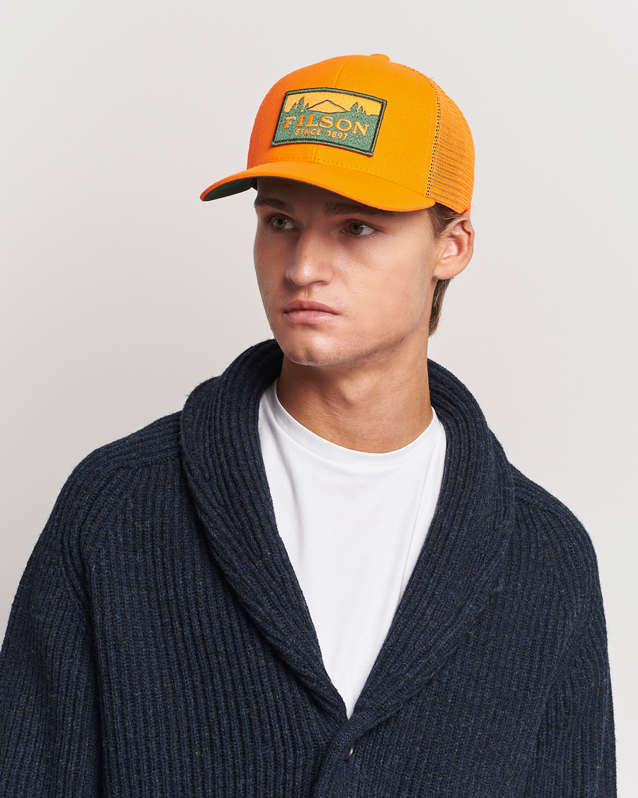 Mies |  | Filson | Logger Mesh Cap Blaze Orange