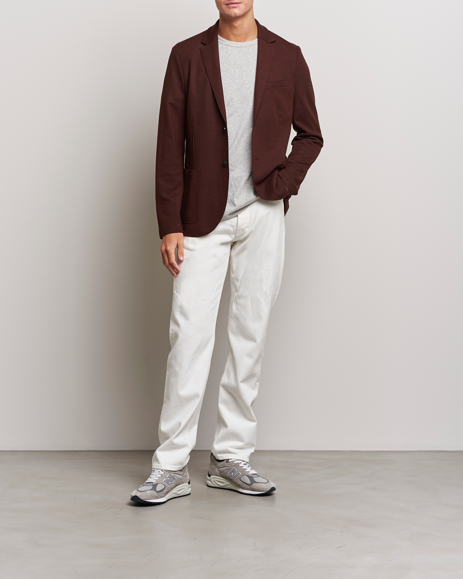 Mies | Pikkutakit | Harris Wharf London | Two Button Vented Superfine Merino Blazer Brown