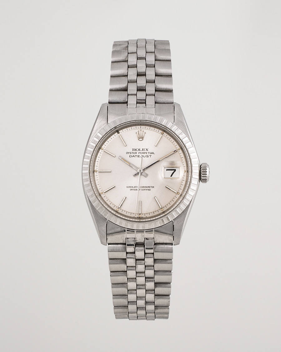 Mies | Rolex Pre-Owned Datejust 1601-3 Oyster Perpetual Steel Black | Rolex Pre-Owned | Datejust 1601-3 Oyster Perpetual Steel Black