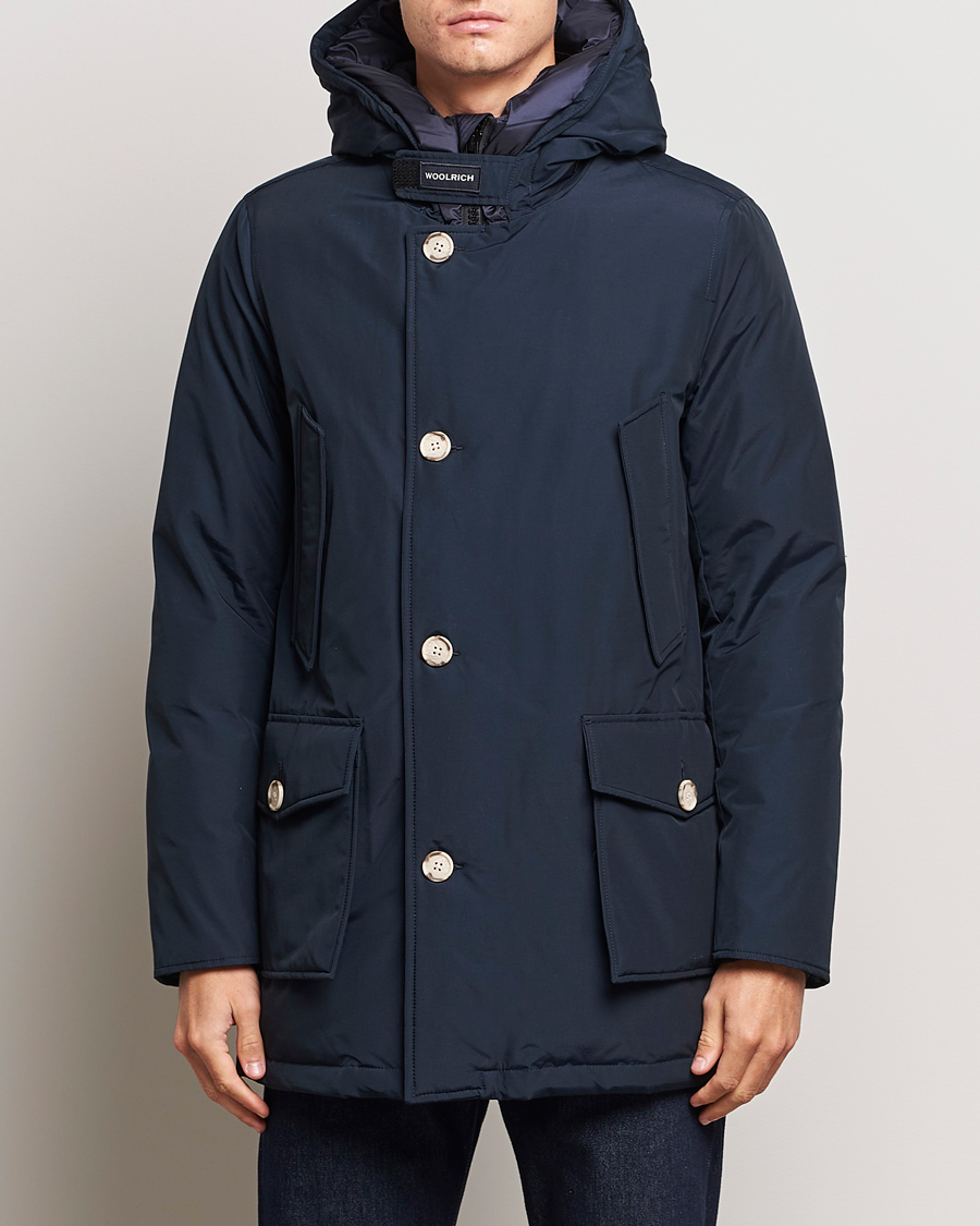 Mies | Klassiset takit | Woolrich | Arctic Parka No Fur Melton Blue