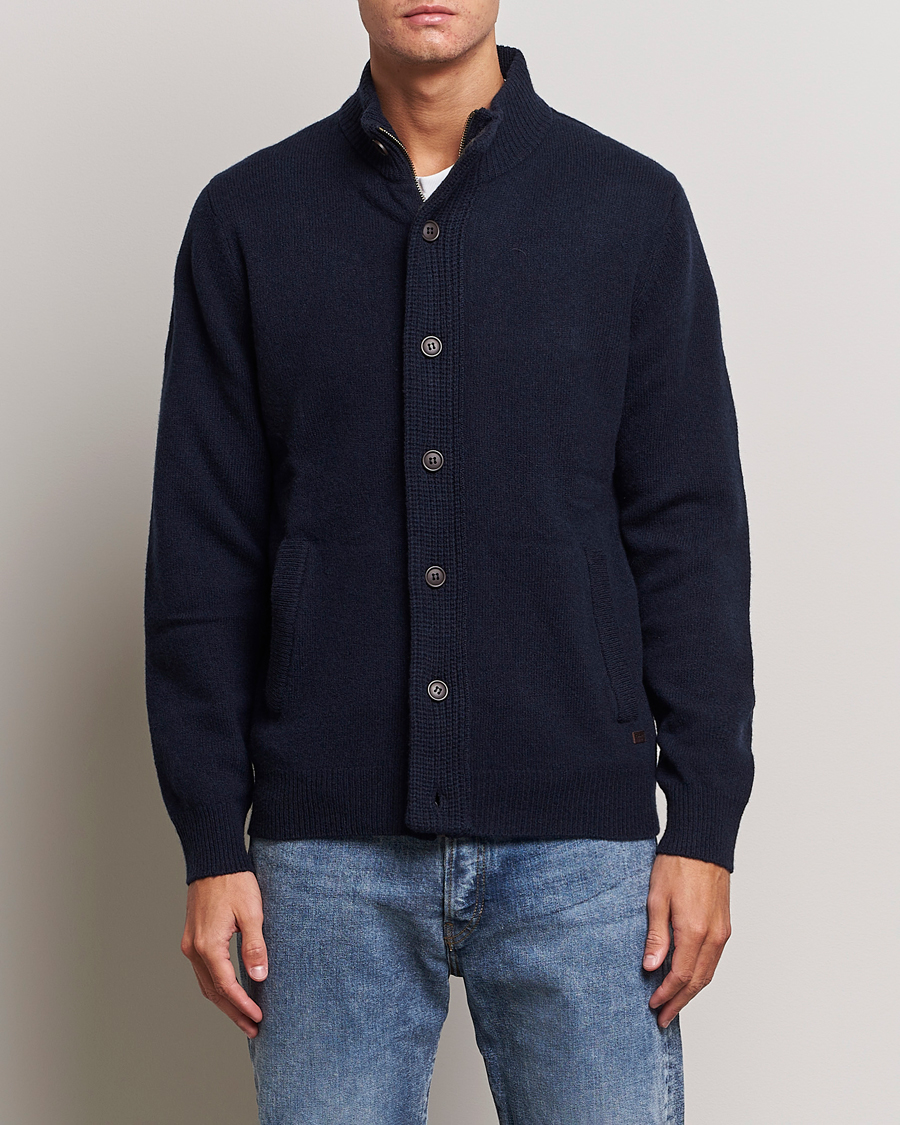 Mies |  | Barbour Lifestyle | Essential Patch Zip Through Cardigan Navy