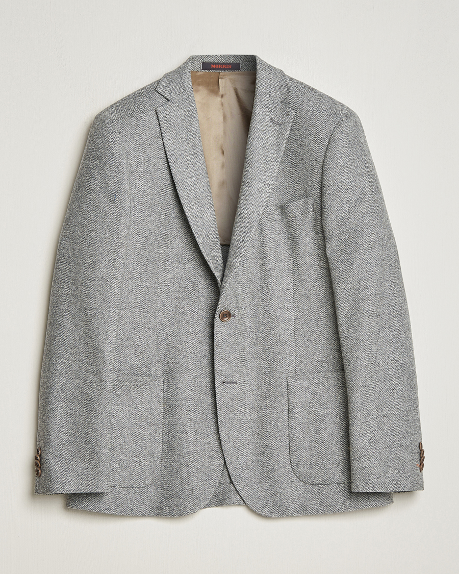 Mies | Pikkutakit | Morris | Archie Herringbone Blazer Grey