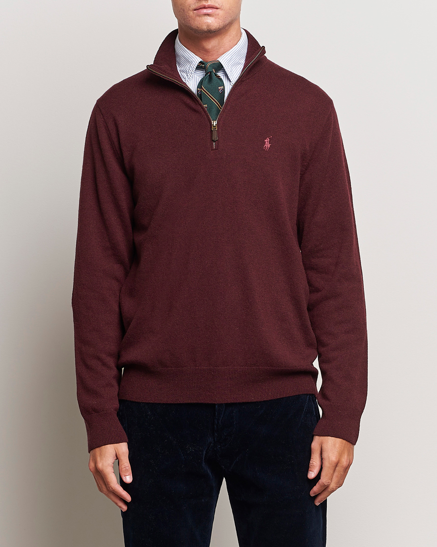 Mies |  | Polo Ralph Lauren | Merino Half-Zip Sweater Aged Wine Heather