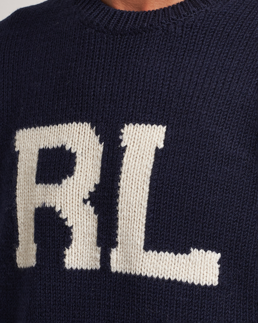 Mies | Puserot | Polo Ralph Lauren | RL Wool Knitted Sweater Hunter Navy