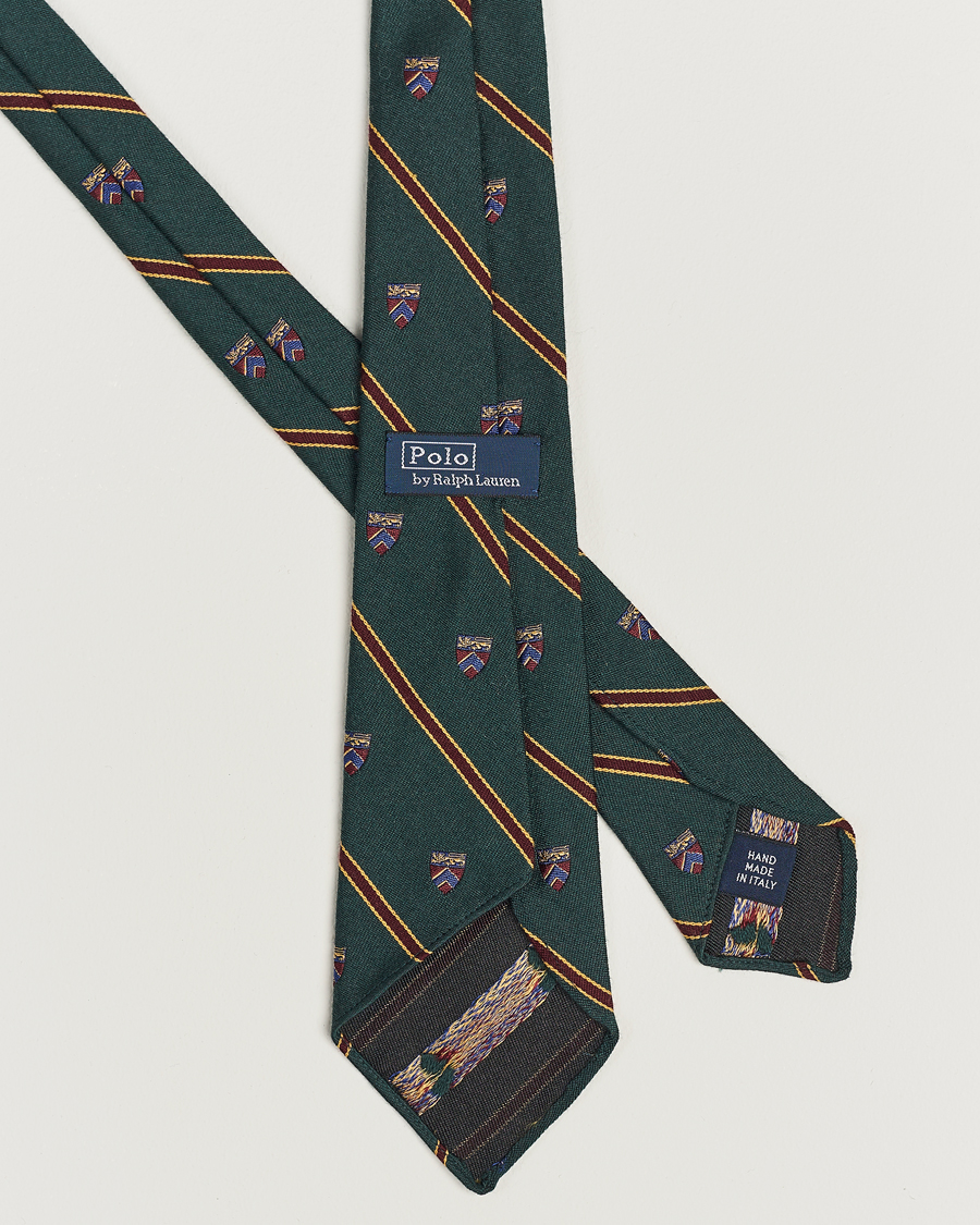 Mies | Polo Ralph Lauren Vintage Club Striped Tie Green | Polo Ralph Lauren | Vintage Club Striped Tie Green